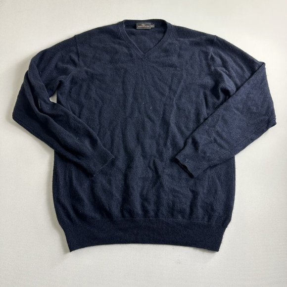 Rodd and Gunn Sweater Mens Size 2XL Wool Cashmere Blend Navy Blue Long Sleeve - Picture 1 of 8